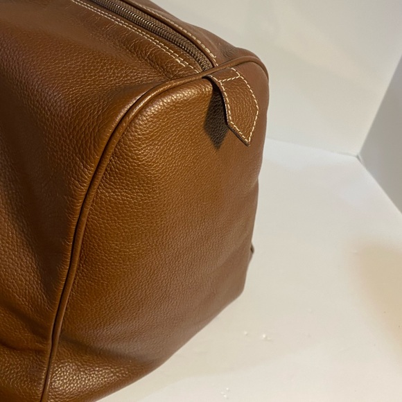 Brown Leather Duffel Bag - Made Italy 🇮🇹 Offers Welcomed - Picture 3 of 16